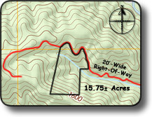 Secluded land for sale off Elk Creek Road in Wilkes County NC