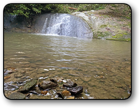 Land for sale with a waterfall in Caldwell County NC