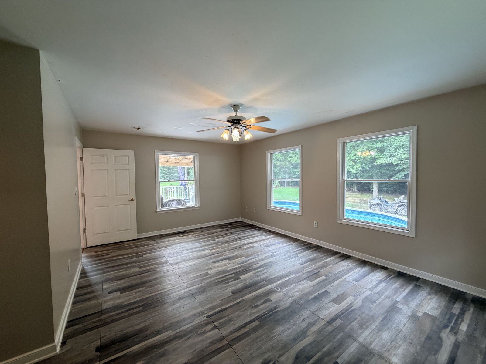 10002 Buckskin Trail, Gloucester VA - Bedroom overlooking the pool