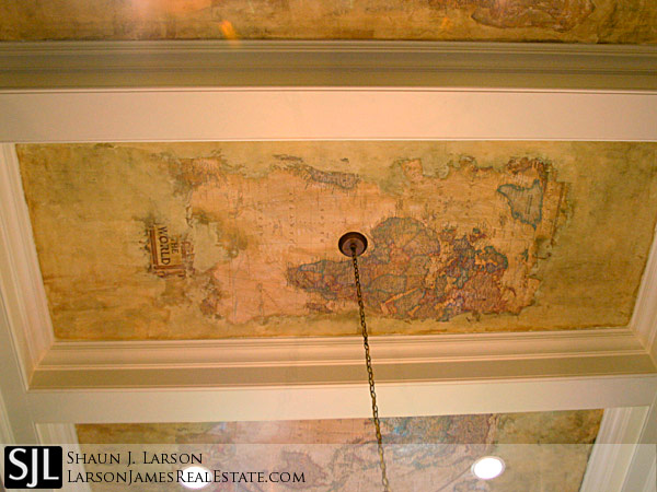coffered ceiling with atlas