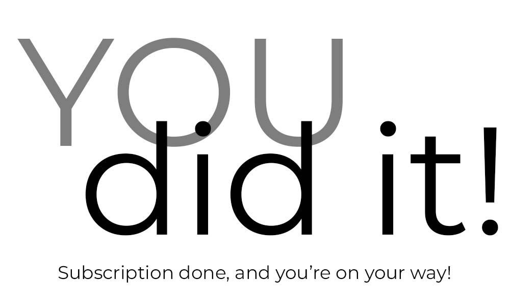 Newsletter Subscription Success
