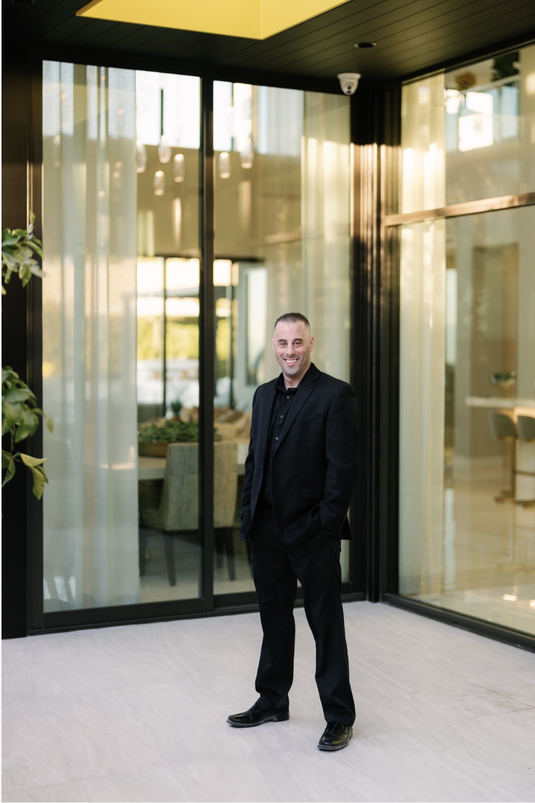 Brandon Rosenthal presenting a luxury home