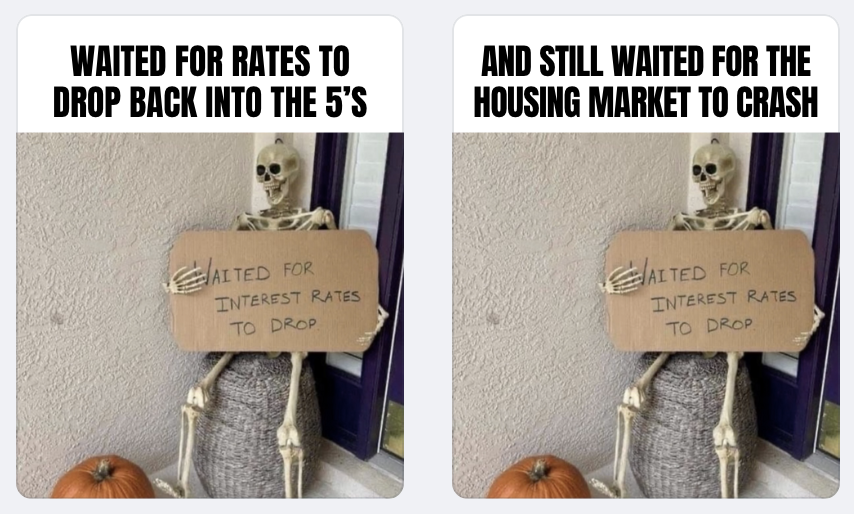 Waited for rates to drop