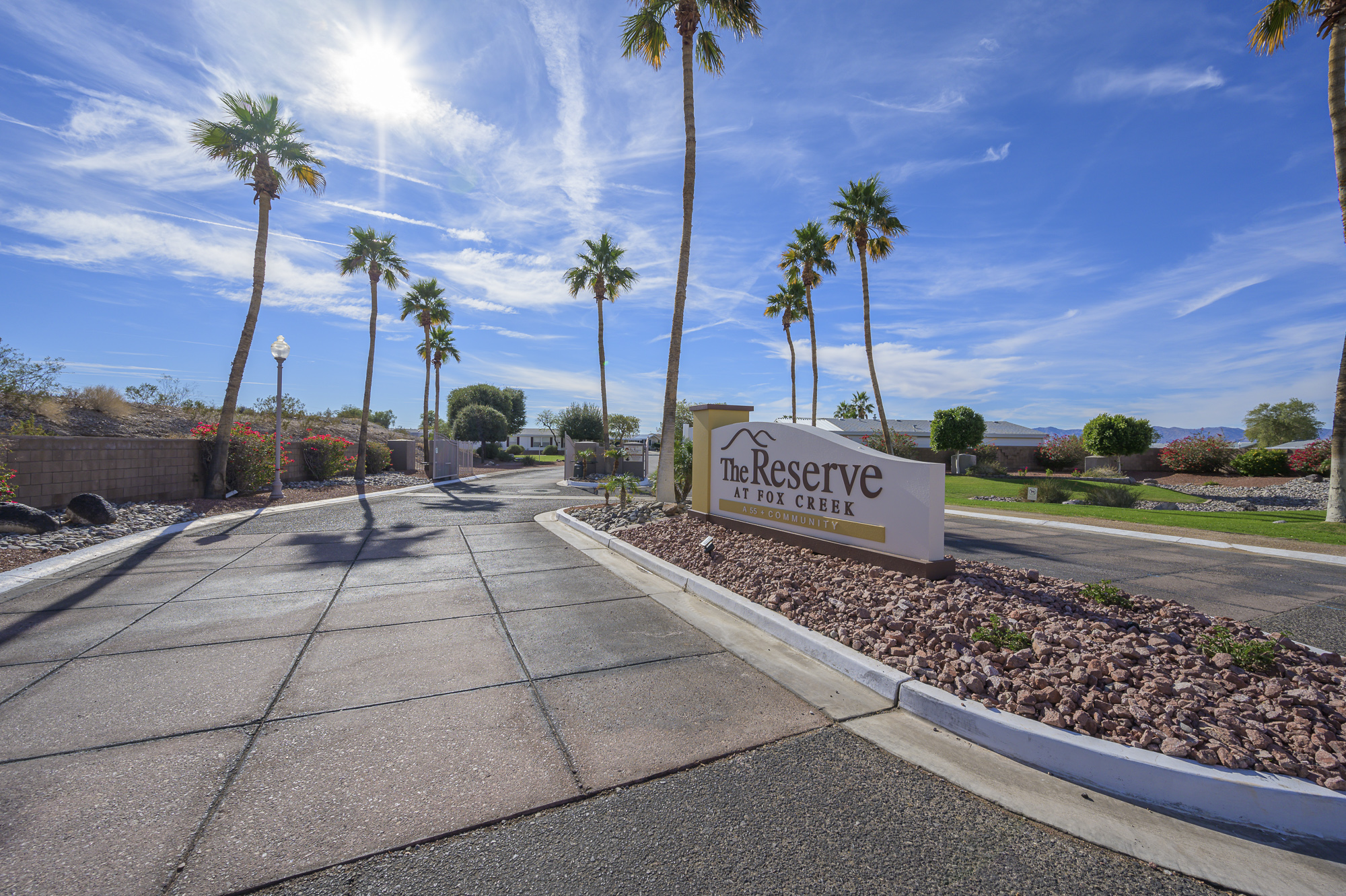 The Reserve at Fox Creek community entrance