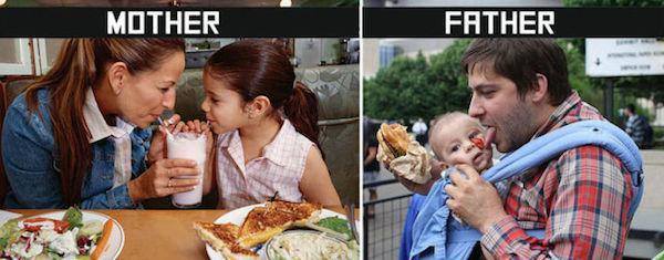 Moms vs dads - Happy Fathers Day