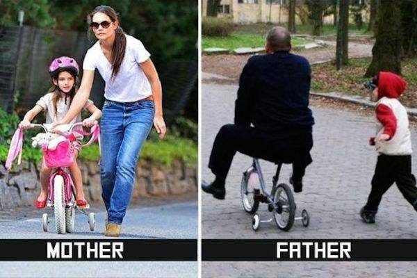 Moms vs dads - Happy Fathers Day