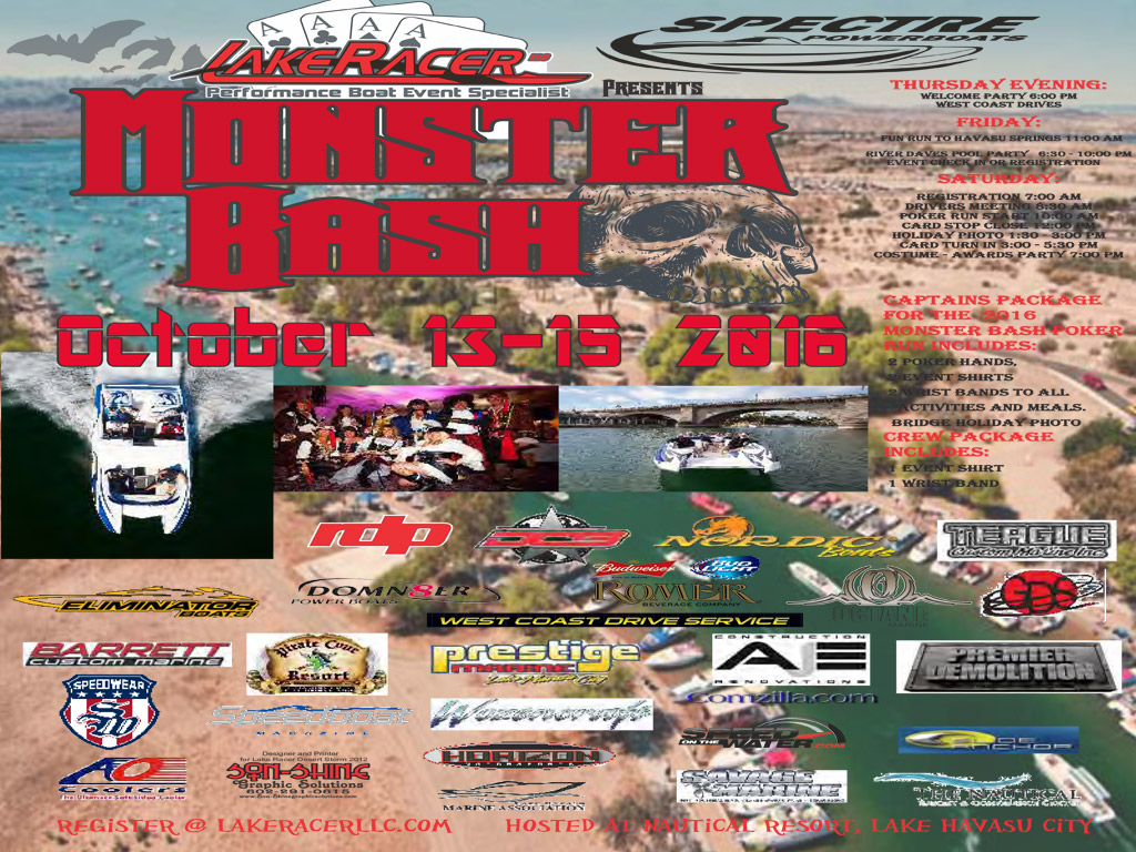 Havasu Monster Bash Poker Run 2016