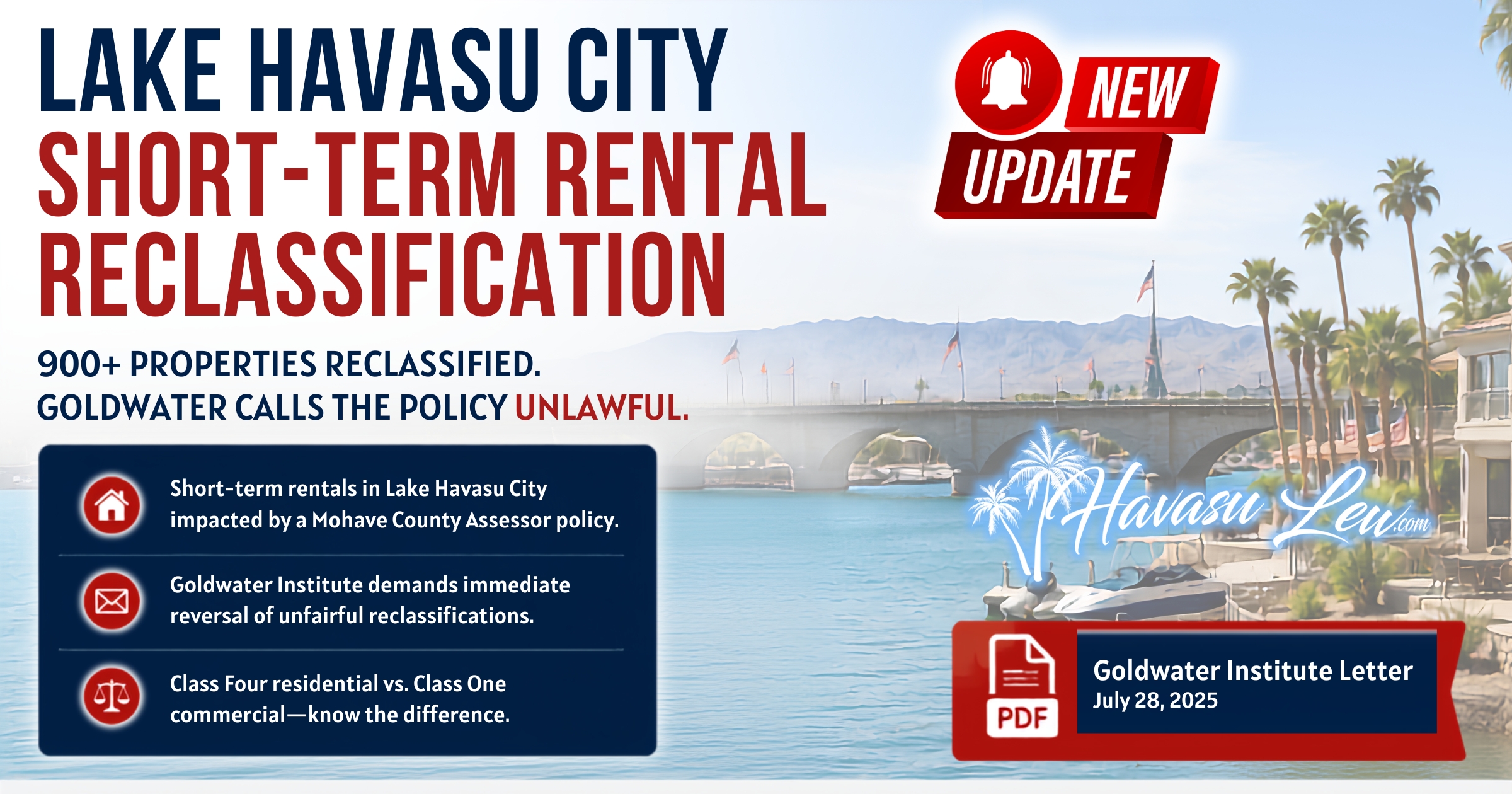 Lake Havasu City short-term rental reclassification