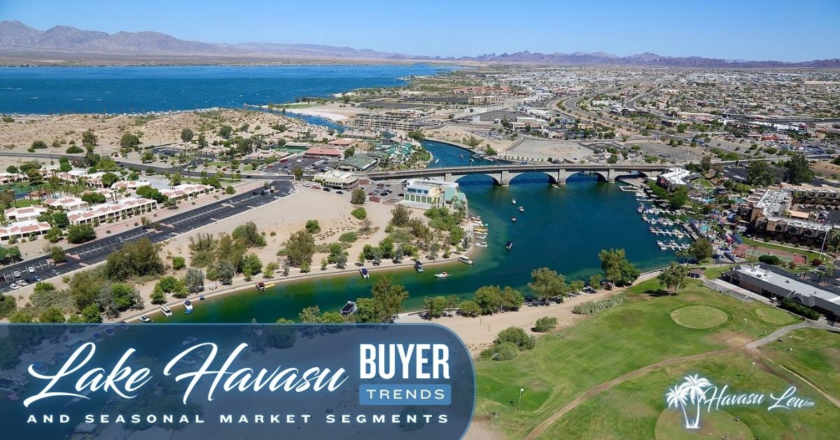 Lake Havasu City homes and lake shoreline showing seasonal buyer demand and real estate trends
