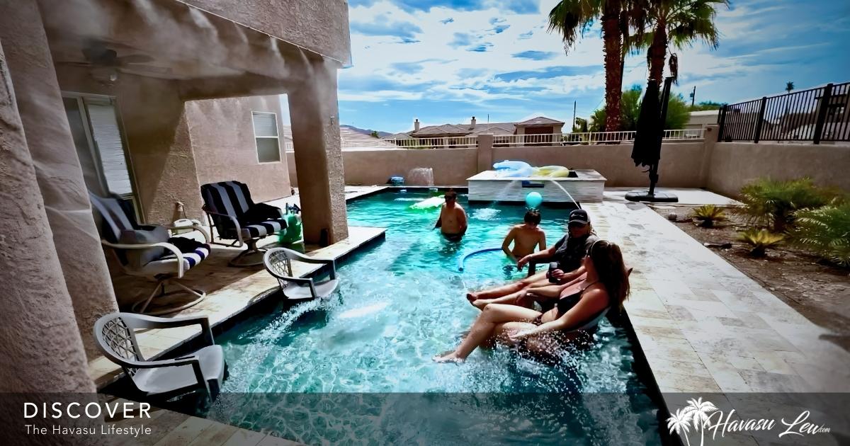Lake Havasu City pool homes with pool and outdoor living space