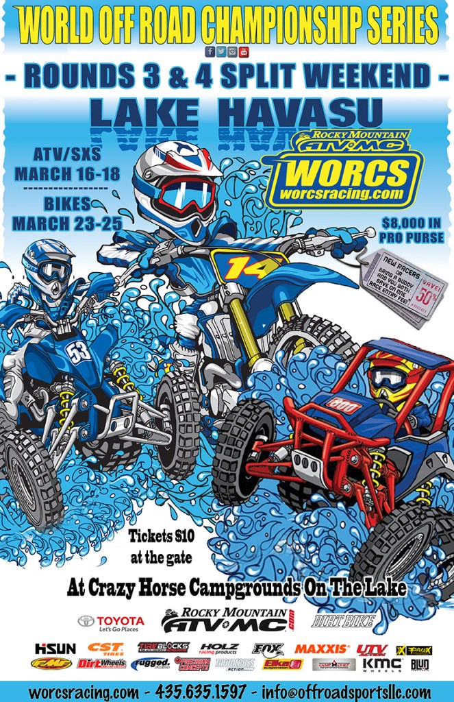 WORCS SXS Dirt Bike races lake havasu