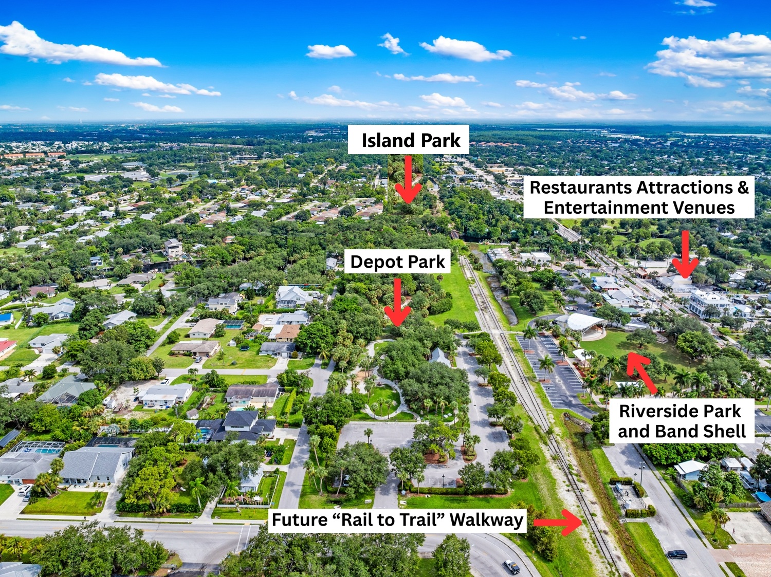 Downtown Bonita Springs near Riverside Park and Old 41