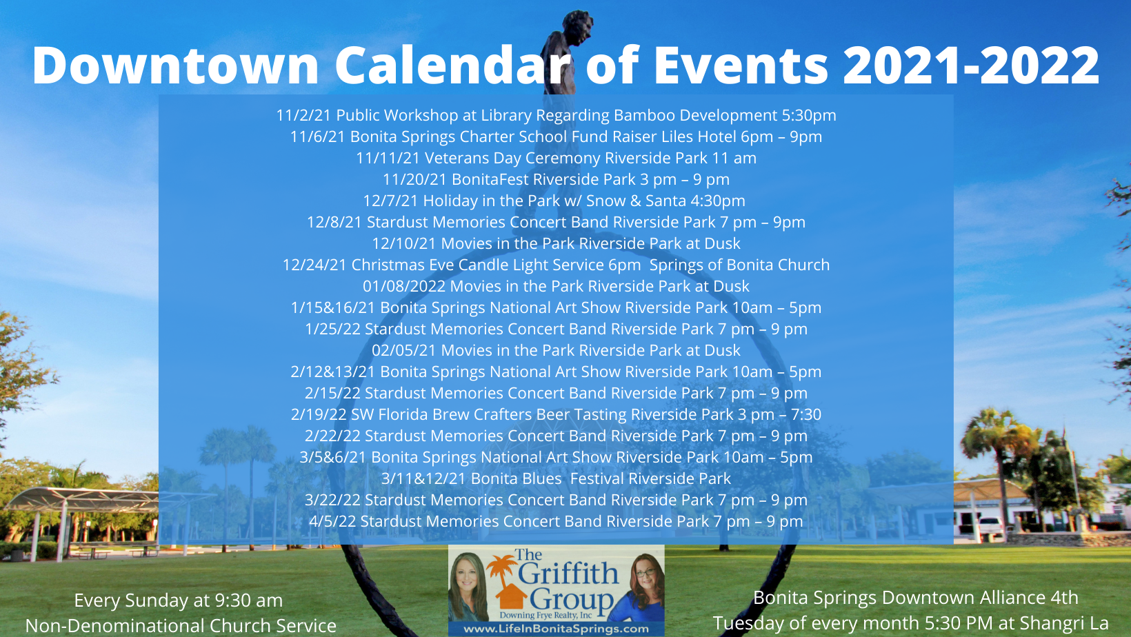 Downtown Bonita Springs Florida Riverside Park Calendar Of Events 2020 2021 Downtown Bonita Springs Florida Riverside Park Calendar Of Events 2020 2021