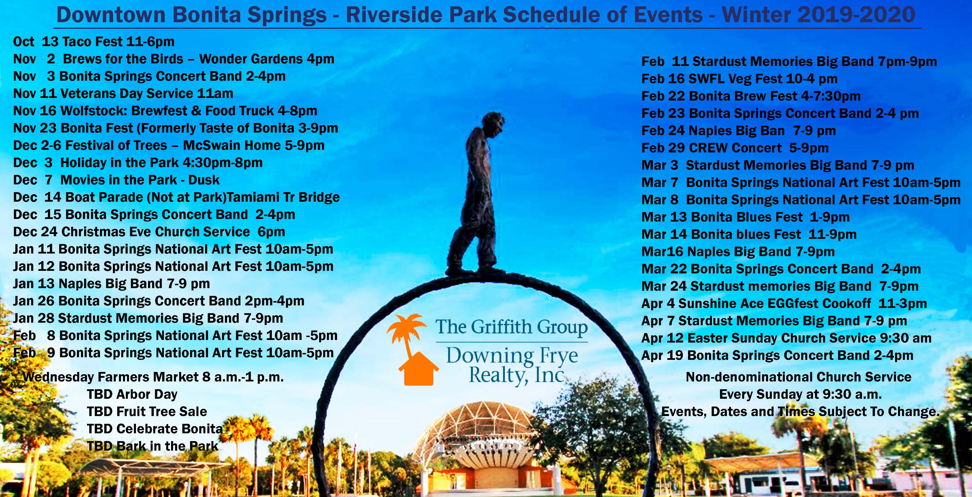 Downtown Bonita Springs Florida Riverside Park Calendar Of Events 2017 2018 Downtown Bonita Springs Florida Riverside Park Calendar Of Events 2017 2018