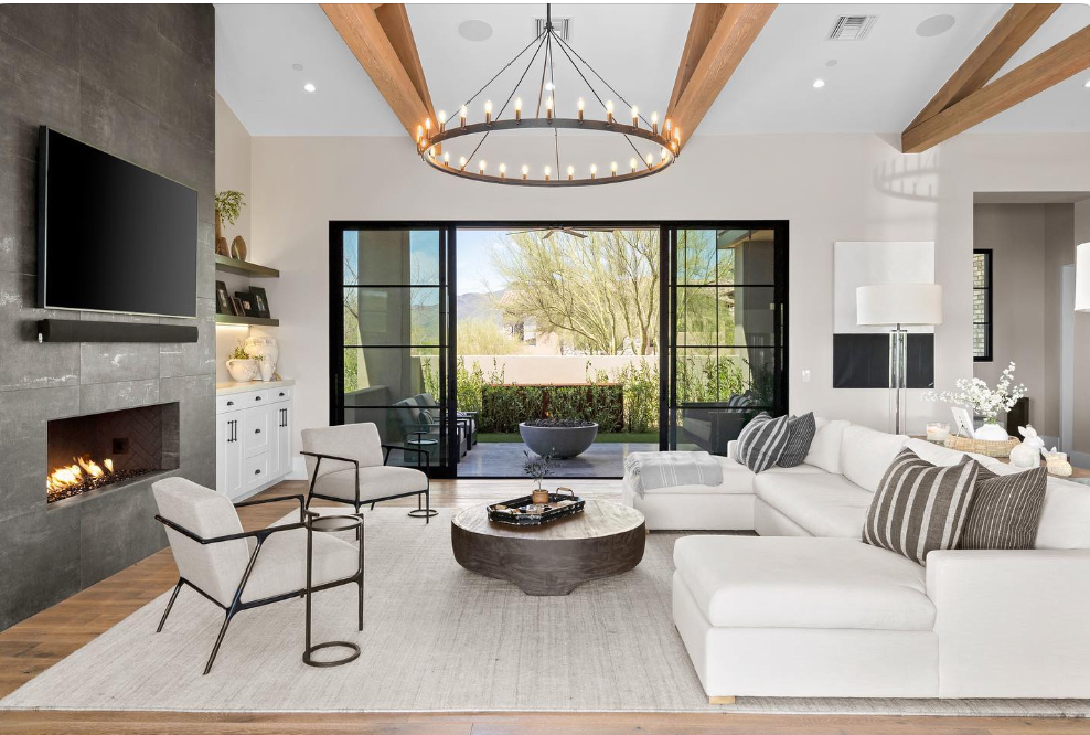Luxury staged living room — Design to Sell Scottsdale