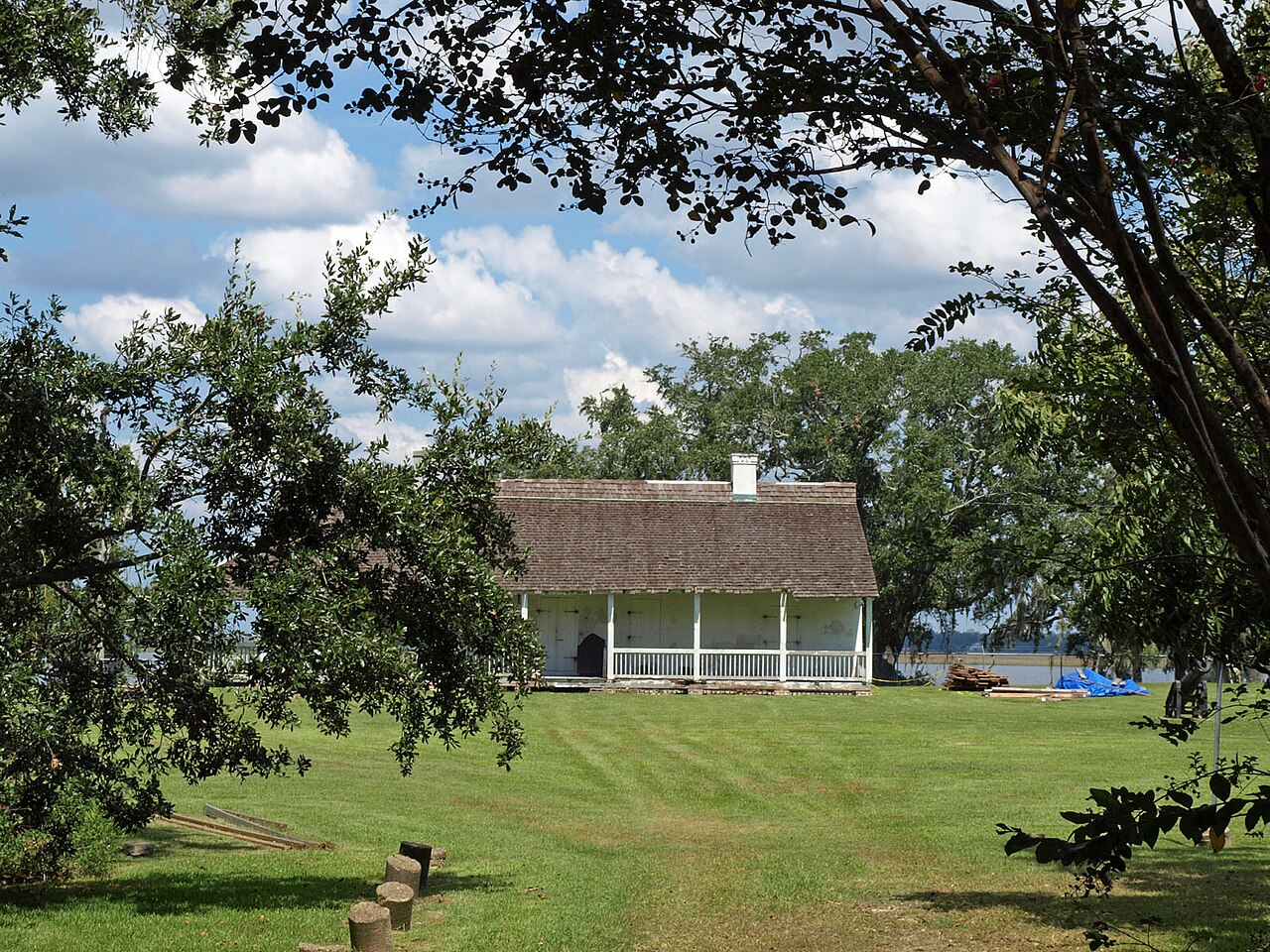 The LaPointe-Krebs House, also called the Old Spanish Fort, in Pascagoula