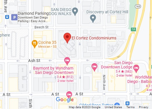 El Cortez Downtown Map