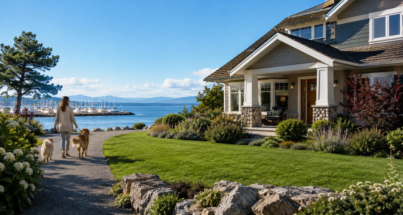 Sidney pet friendly condos and townhomes for sale in Sidney BC