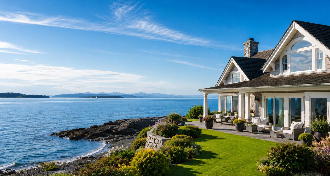 Sidney waterfront homes for sale and oceanfront MLS listings in Sidney BC