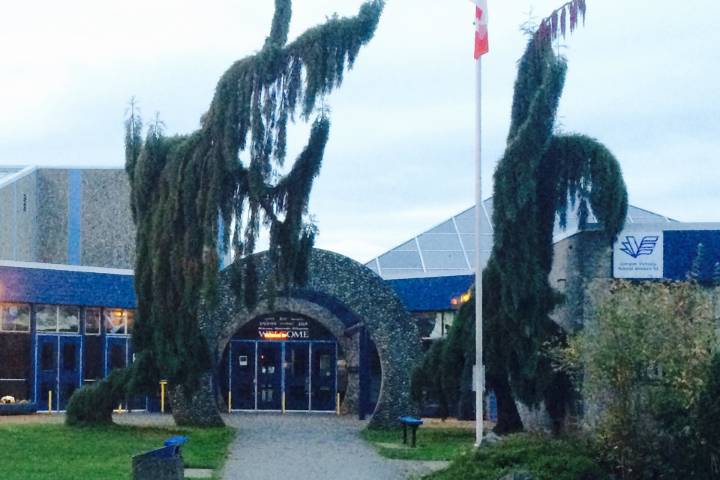 Lambrick Park Secondary School entrance in Gordon Head