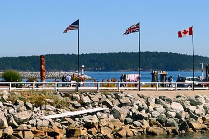 The waterfront pier in Sidney on the Saanich Peninsula