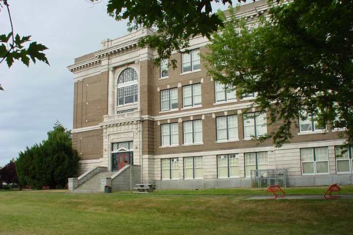 Victoria High School's historic main building