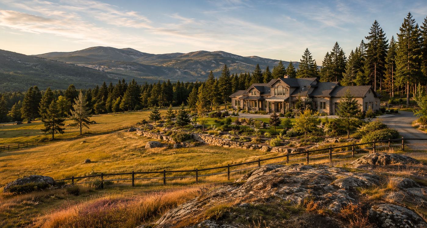 Highlands BC area guide with forested hills rural homes parks trails and acreage properties in Greater Victoria