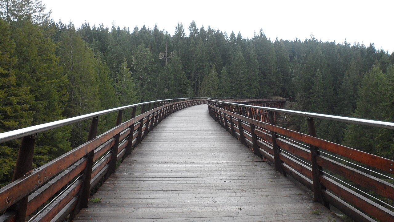 Walkway across the Kinsol Trestle over the Koksilah River