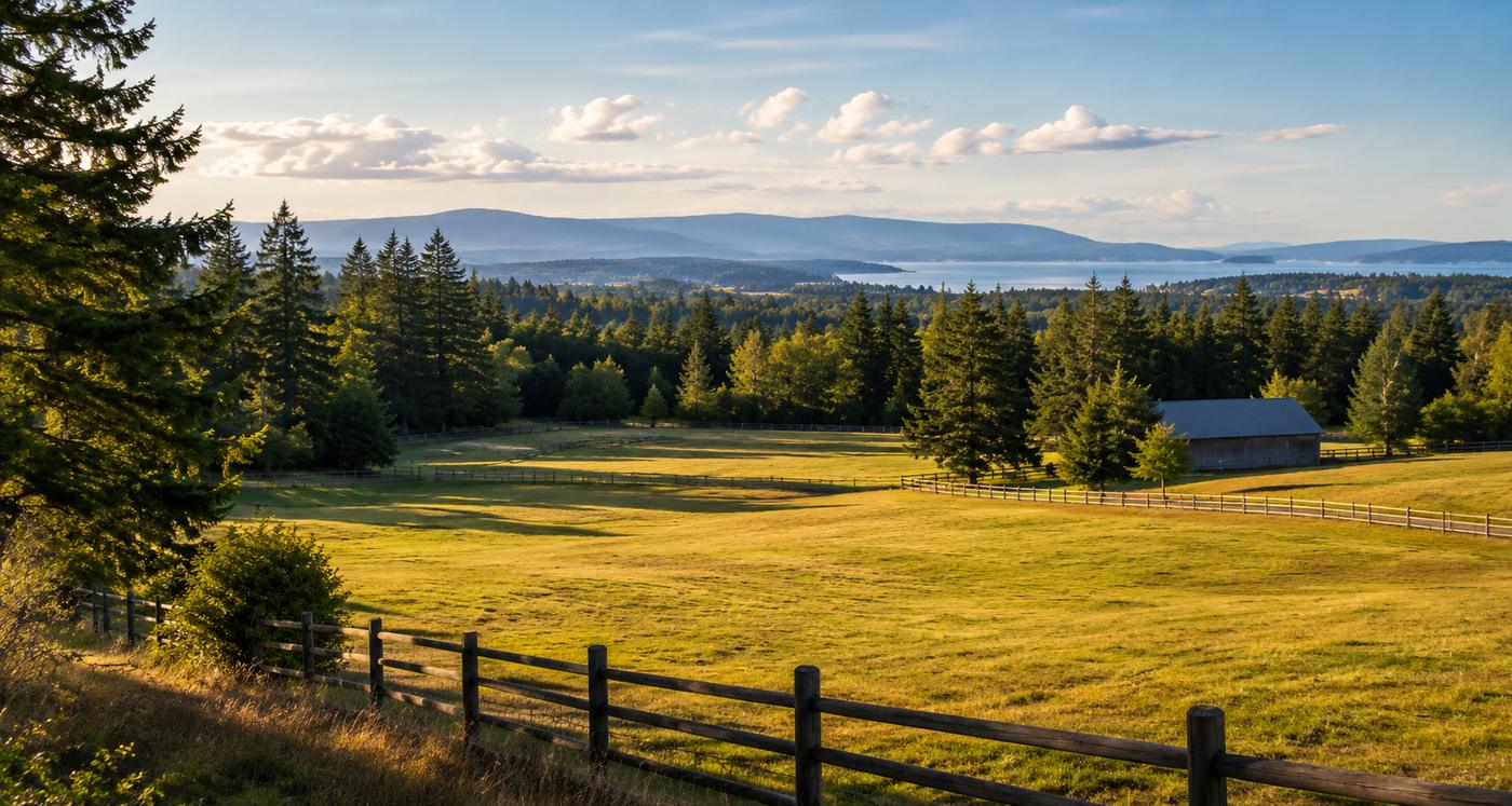 Metchosin acreages lots land farms hobby farms rural properties and building lots for sale