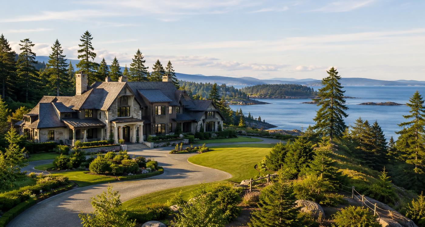 Metchosin luxury homes for sale waterfront estates custom homes rural acreages view properties and private estate homes