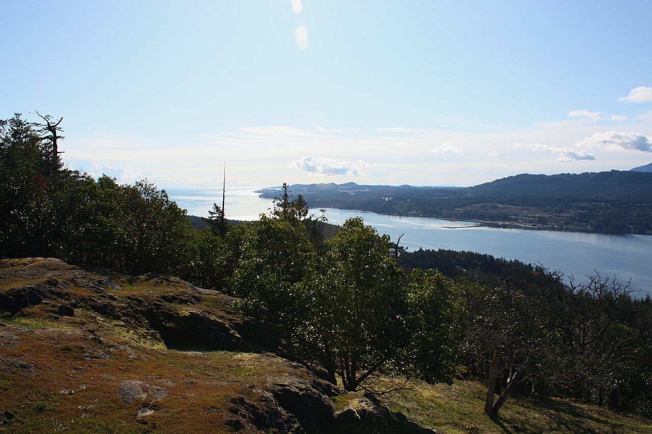View over Nanoose Bay from the top of Notch Hill