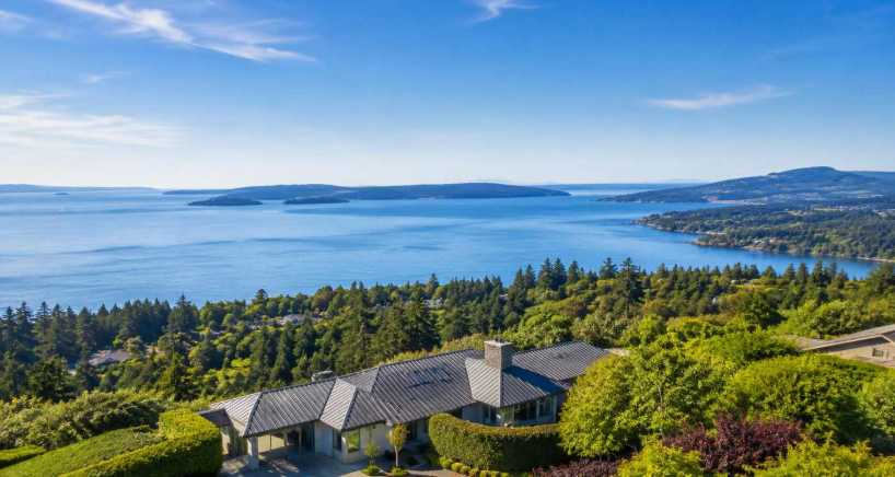 Saanich Peninsula water view homes and view properties for sale