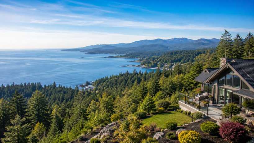 East Sooke view homes market