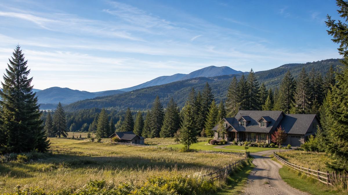Sooke acreages lots and land for sale with forest, rural land, ocean, and west coast scenery in Sooke BC