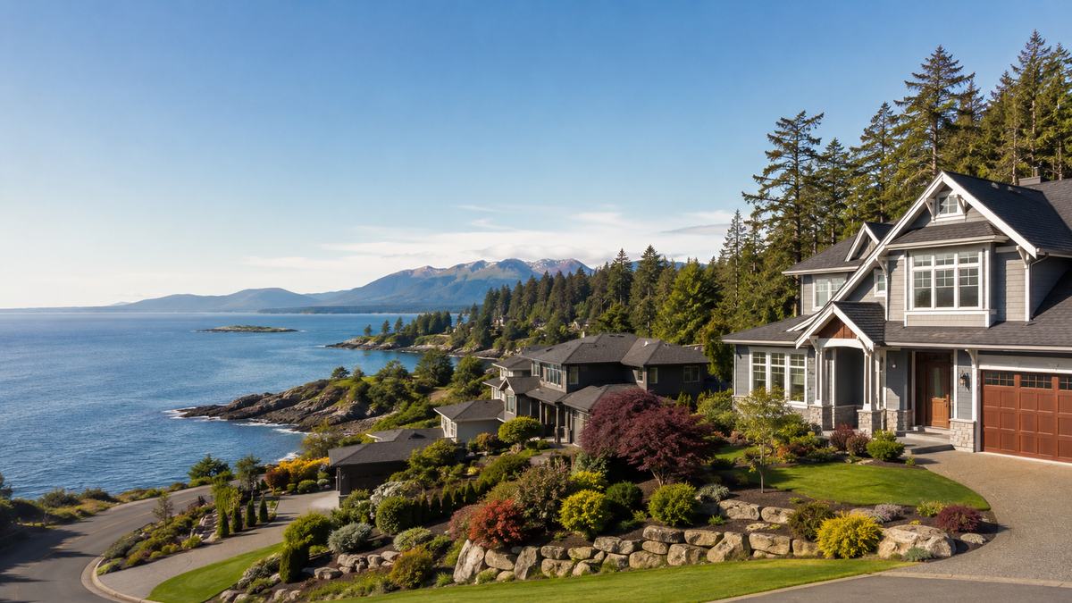 Sooke houses for sale with ocean, forest, homes, and west coast scenery in Sooke BC