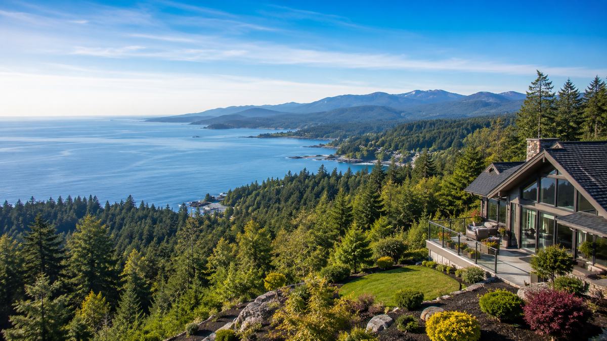 Sooke view homes for sale with ocean, harbour, forest, mountains, and west coast scenery in Sooke BC
