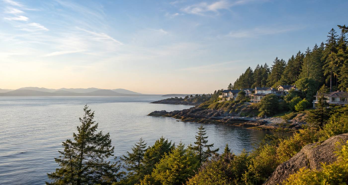 Vancouver Island real estate and properties for sale with coastal homes, mountains, forests and ocean