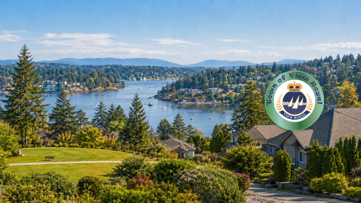 View Royal neighbourhood guide with parks, shoreline, homes, trails, and residential areas in View Royal BC
