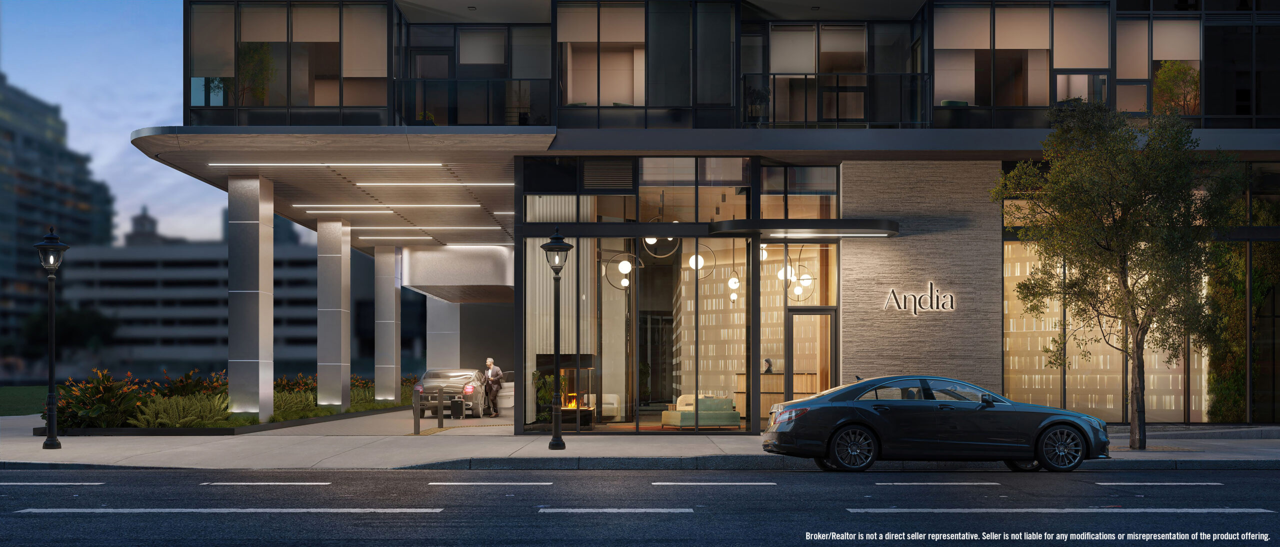 image of entrance to Andia Condos in San Diego