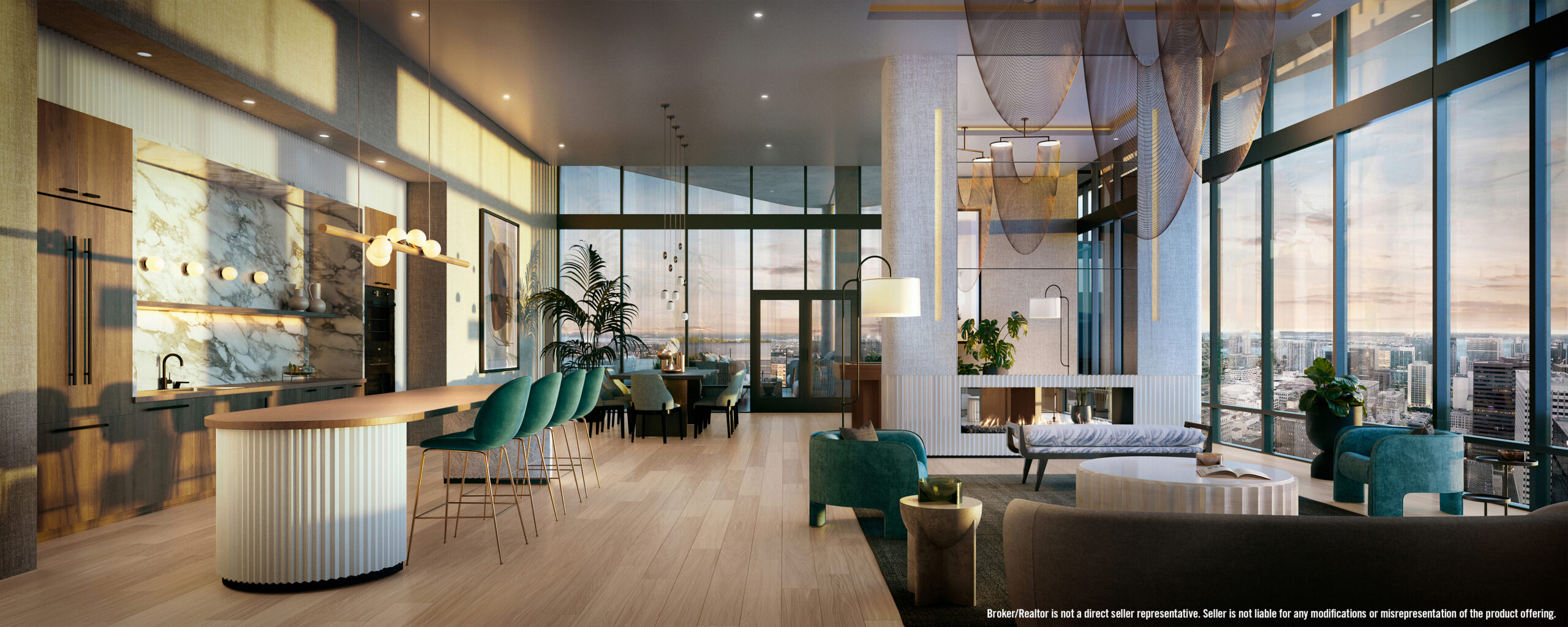 Andia roof top lounge inside
