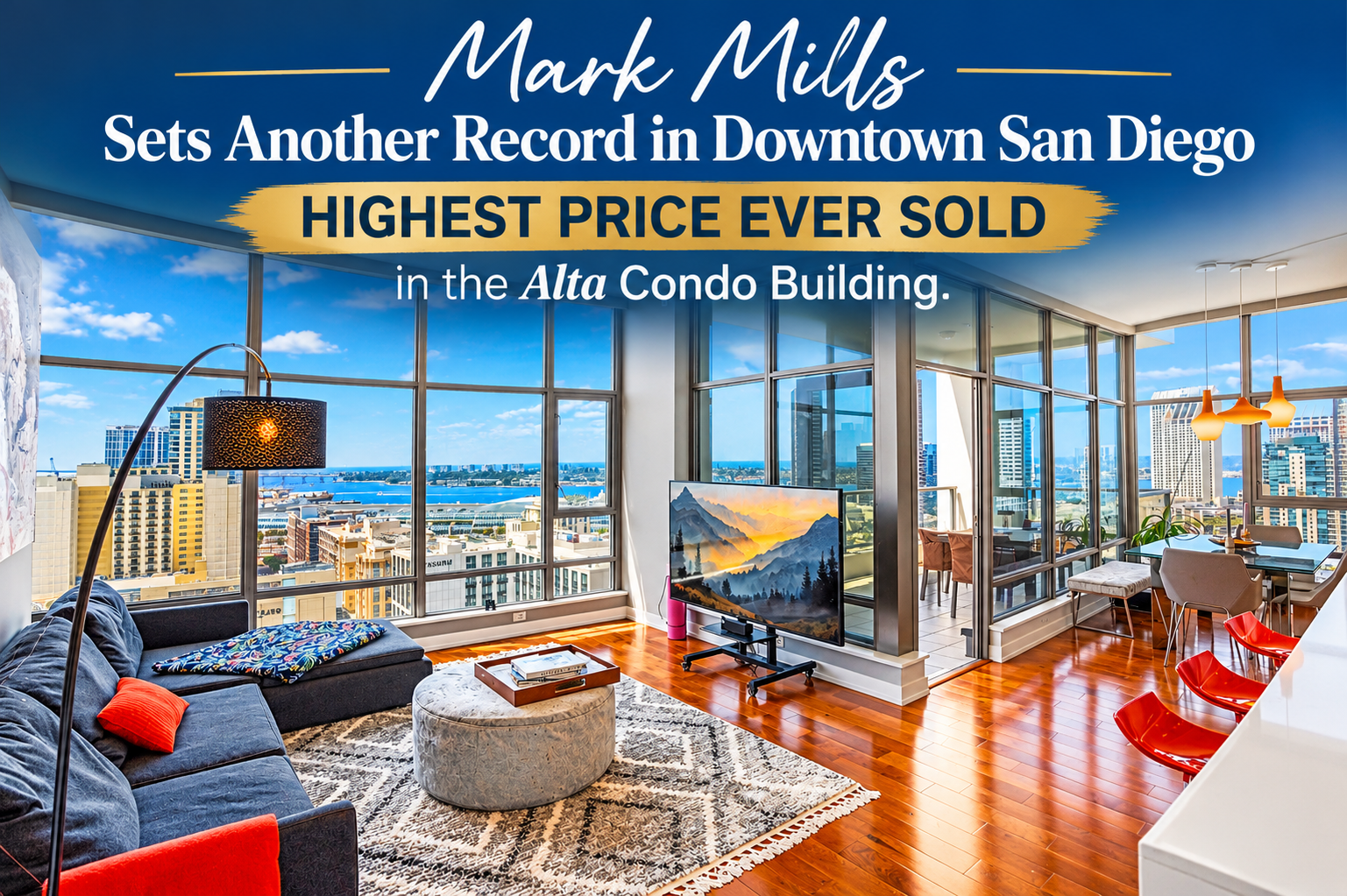 Alta Condo Sold for record breaking price in downtown San Diego