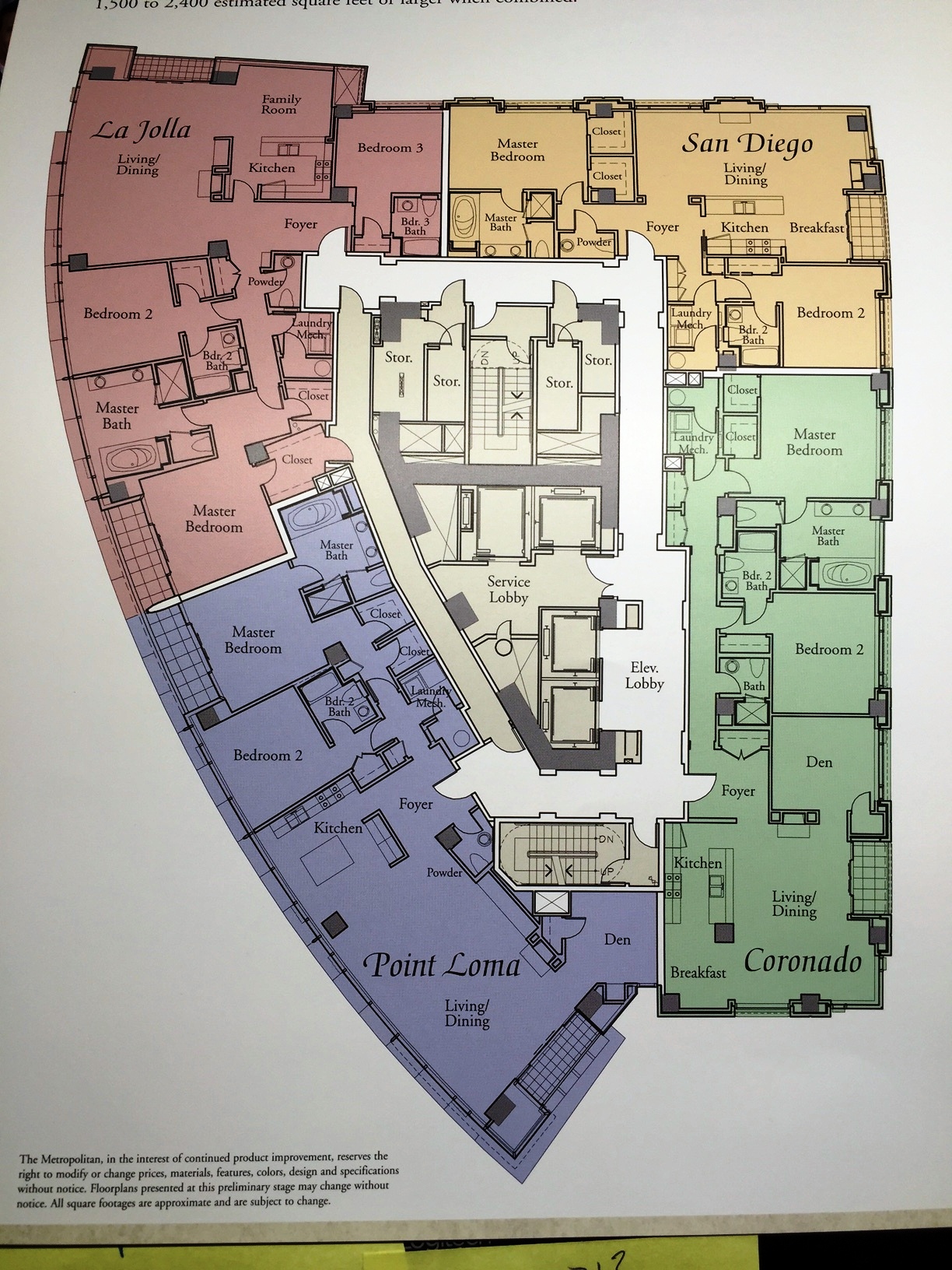 Floor Plans Metropolitan Condos San Diego