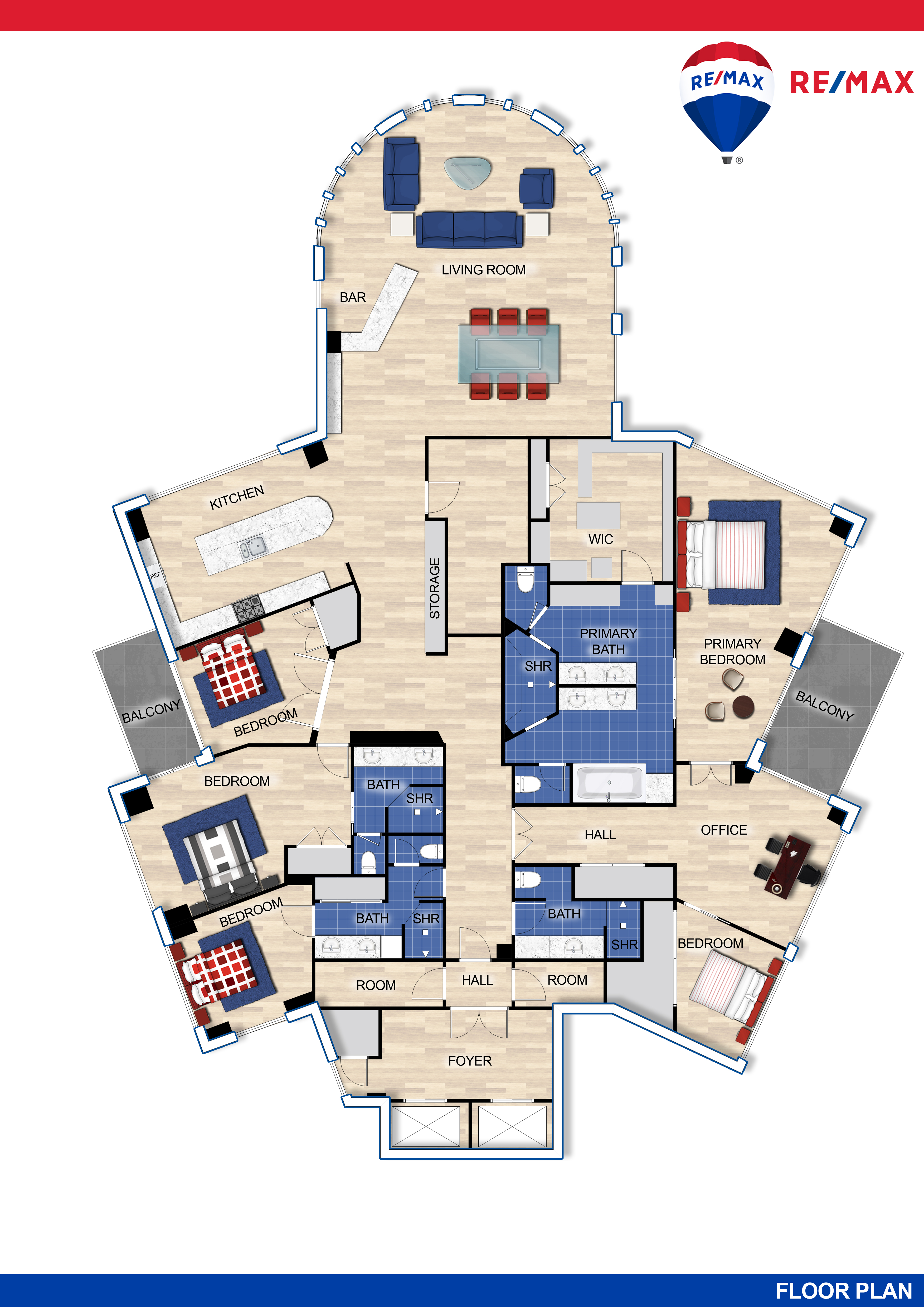 harbor club condos penthouse floor plan