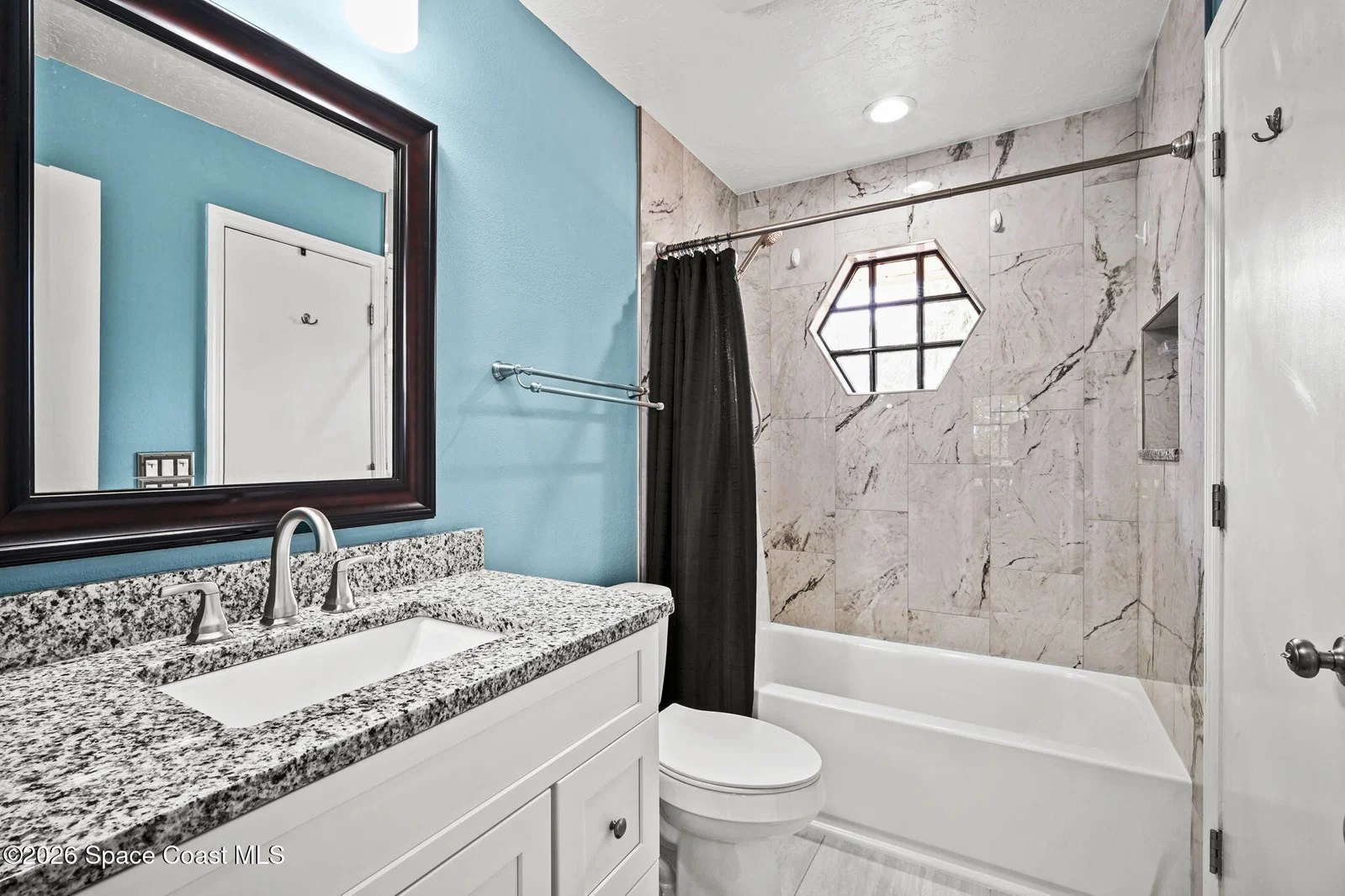 Full bathroom remodeled in June 2026 at 2645 Elliot Way, Melbourne FL