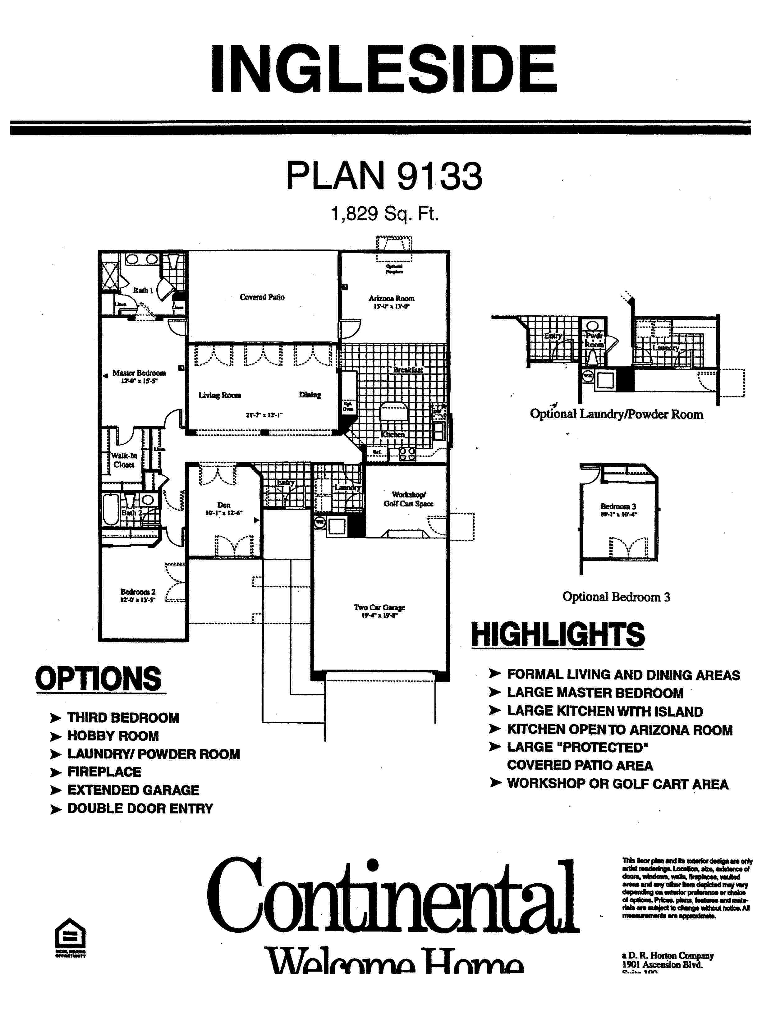 Ingleside Floor Plan Ingleside Model
