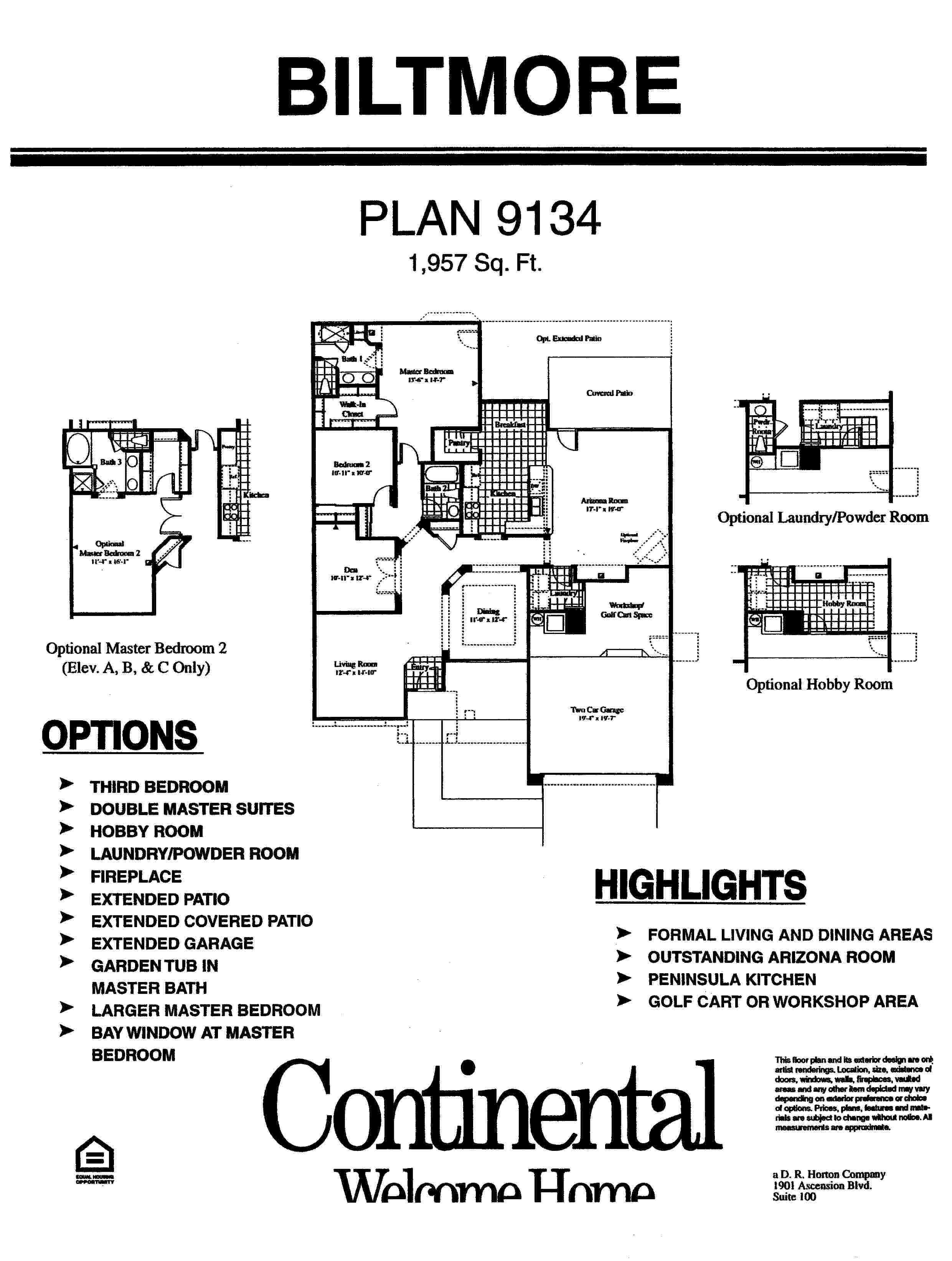 Biltmore Floor Plan | Biltmore Model | Arizona Traditions