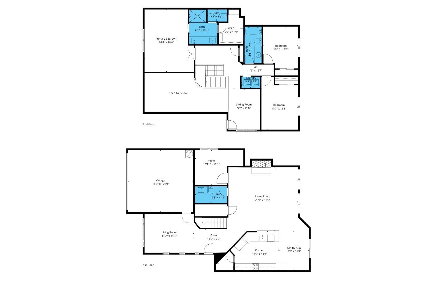 21054 N 74th Ln Glendale floor plan, 3 bedroom plus den 2.5 bath two story 2270 sqft