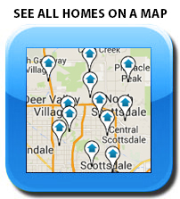 Map showing homes for sale in Sun Village.