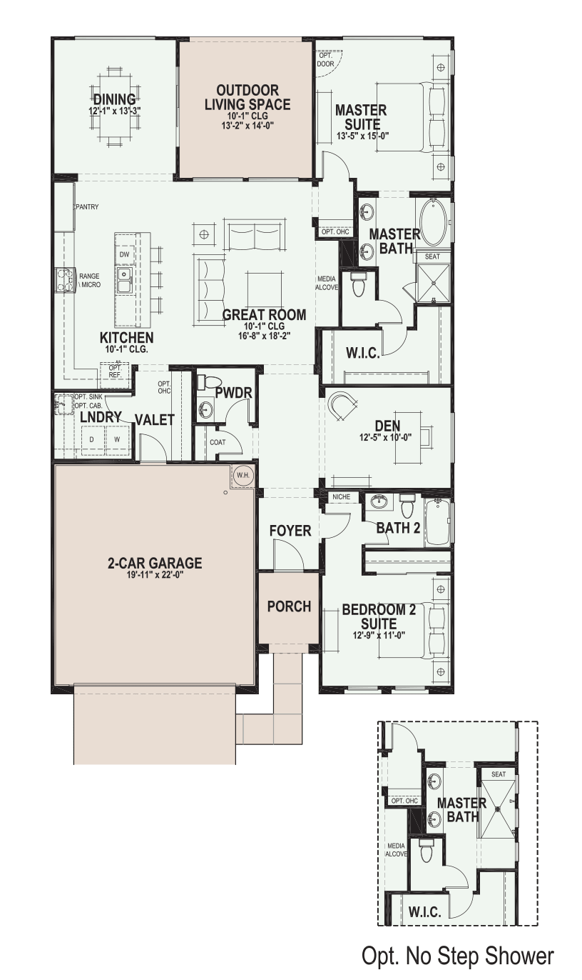 Viva floor plan, PebbleCreek 55+ community in Goodyear AZ