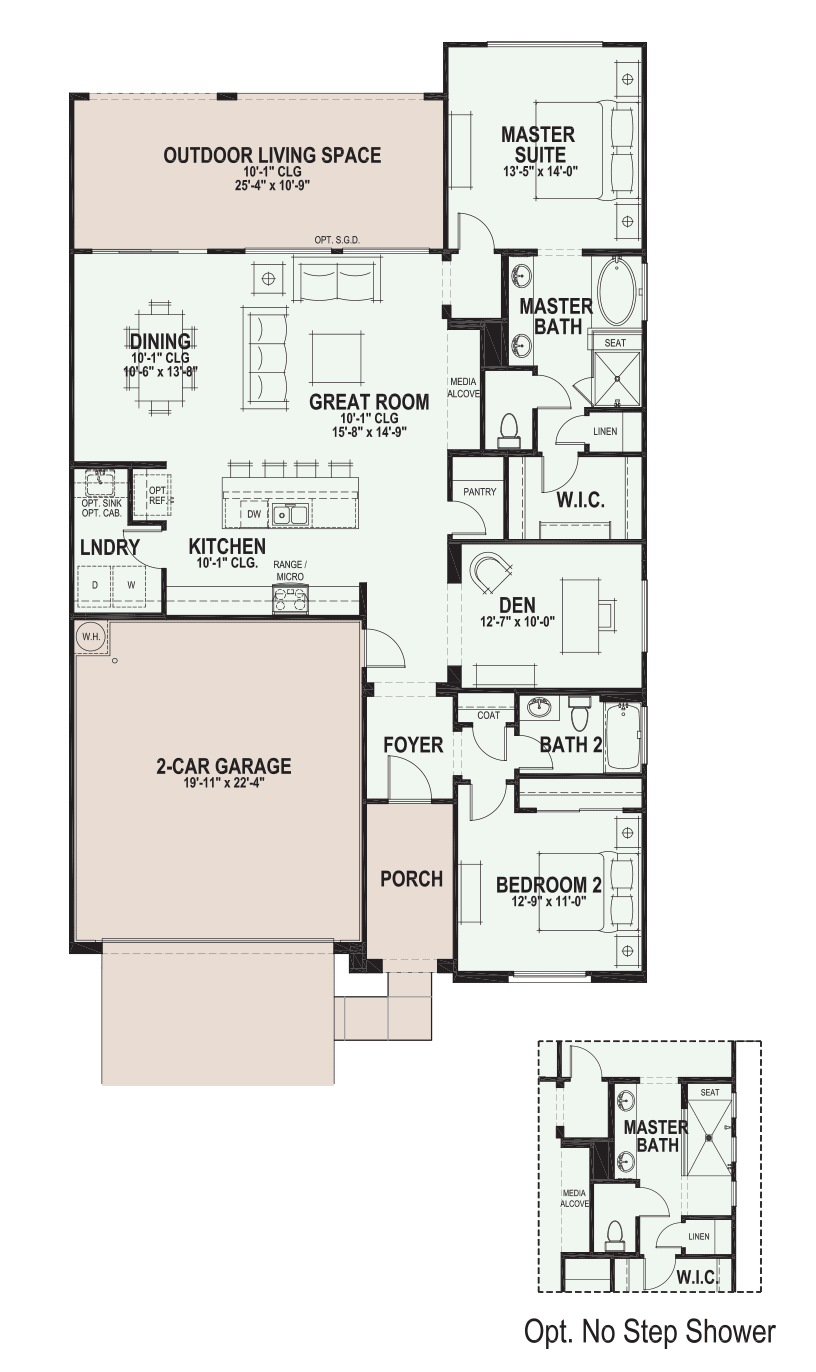 Viva floor plan, PebbleCreek 55+ community in Goodyear AZ